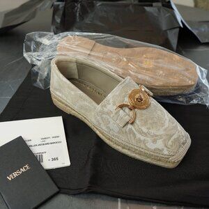 Versace Jacquard Barocco Espadrilles in Box